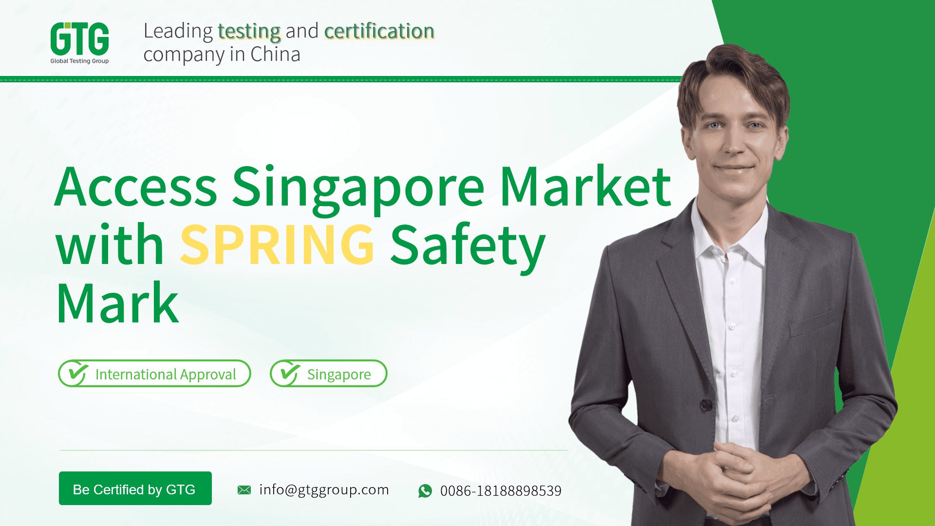 GTG Provides Singapore SPRING Safety Mark Recognition Service